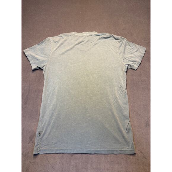 Sol Angeles V-Neck T-Shirt Size LG Teal Green Made in USA - Picture 7 of 8